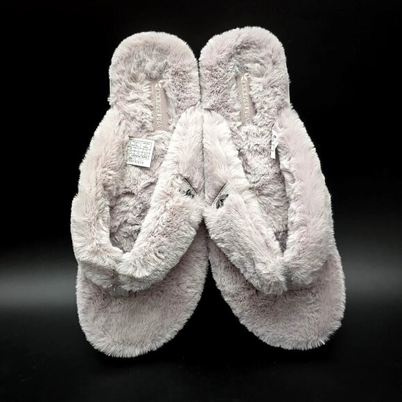 Koolaburra by Ugg Thong Faux Fur Slip-on Sandals Light Purple Women's Size 9 - Picture 10 of 12
